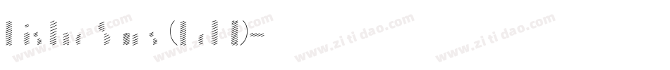 Bistro Sans (Bold)字体转换